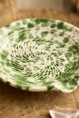 Speckled Ceramic Garlic Grater - Green product