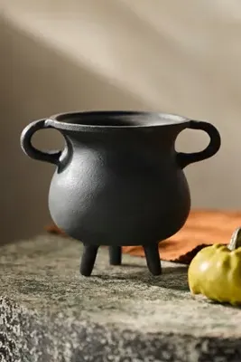 Spooky Cauldron Small Planter - Black product