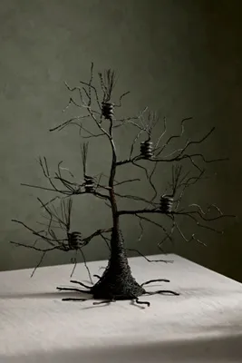 Spooky Tree Wire Candelabra - Black, Iron by Anthropologie, alternate view