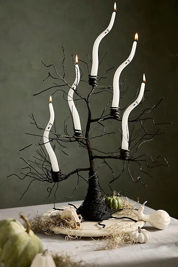 Spooky Tree Wire Candelabra - Black, Iron by Anthropologie
