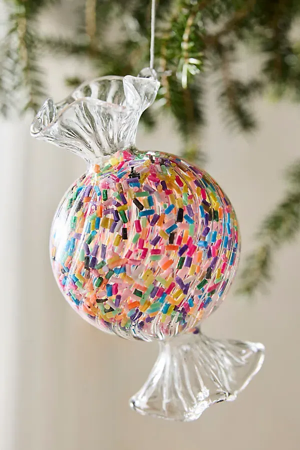 Sprinkle Candy Glass Ornaments, Set of 3 by Anthropologie, image 2