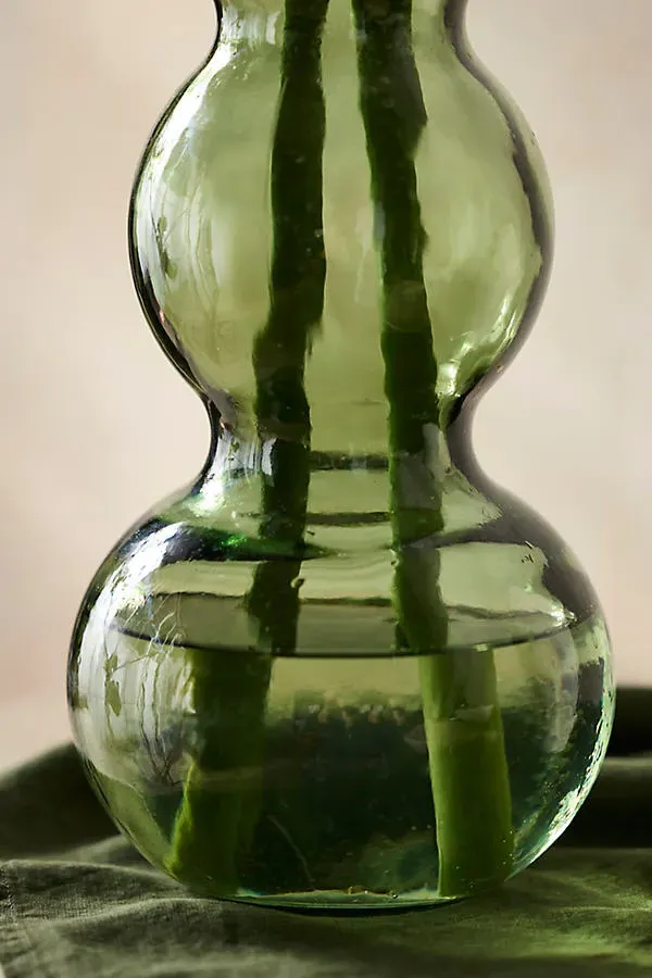 Stacked Bubbles Recycled Glass Vase product