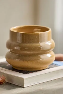 Stacked Rings Ceramic Planter - Yellow product