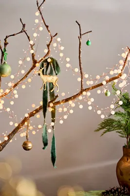 Stargazer Beaded Light Garland - Clear, Plastic by Anthropologie, alternate view