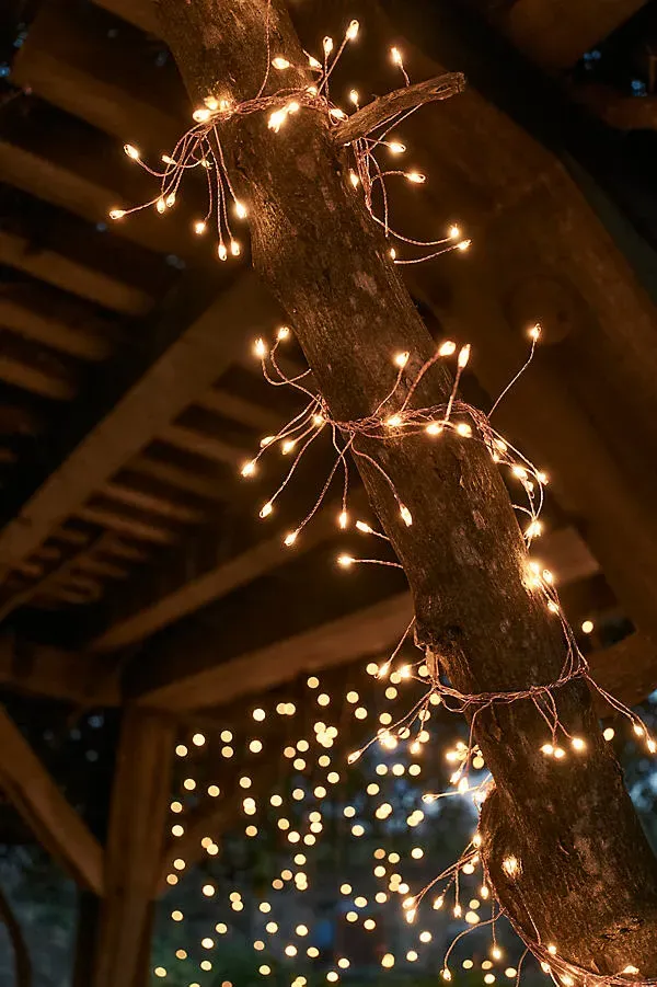 Stargazer Climbing Vine LED Garland - Rose Gold by Anthropologie
