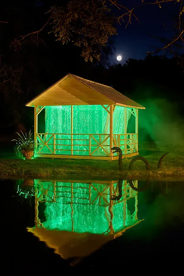 Stargazer Ghostly Green Cascade Falls String Lights by Anthropologie