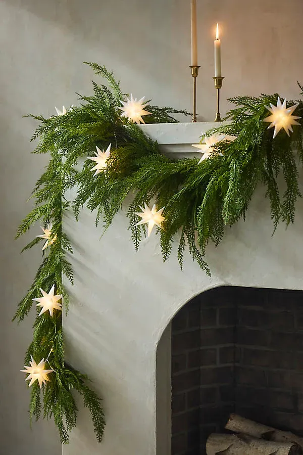 Stargazer Moravian Star String Lights - Plastic by Anthropologie
