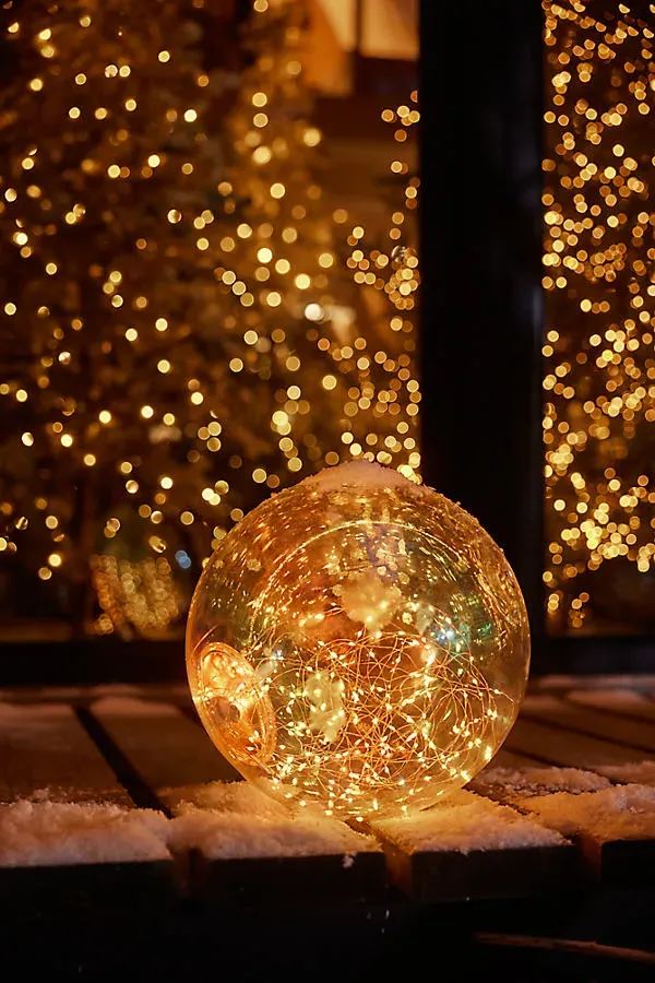 Stargazer Small Iridescent Light Orb - Plastic, Metal by Anthropologie