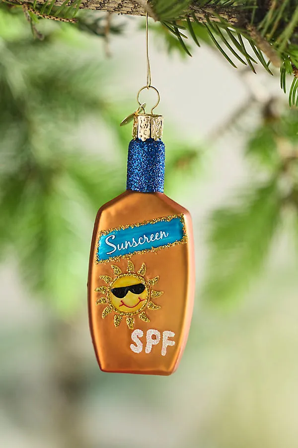 Sunscreen Glass Ornament by Anthropologie