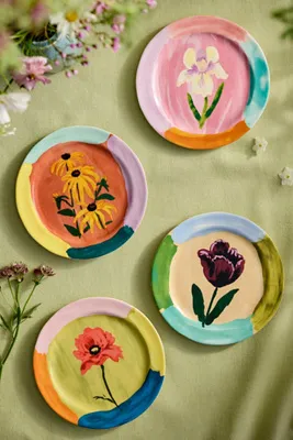 Superbloom Side Plate - Stoneware by Anthropologie, alternate view