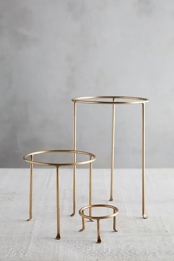 Tall Plant Stand - Gold, Solid Brass product