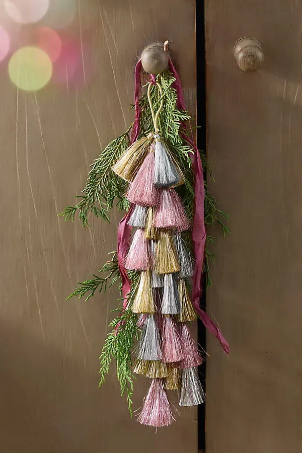 Tasseled Charm Ornament - Colorful by Anthropologie