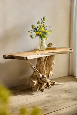 Teak Root Console Table by Anthropologie, alternate view
