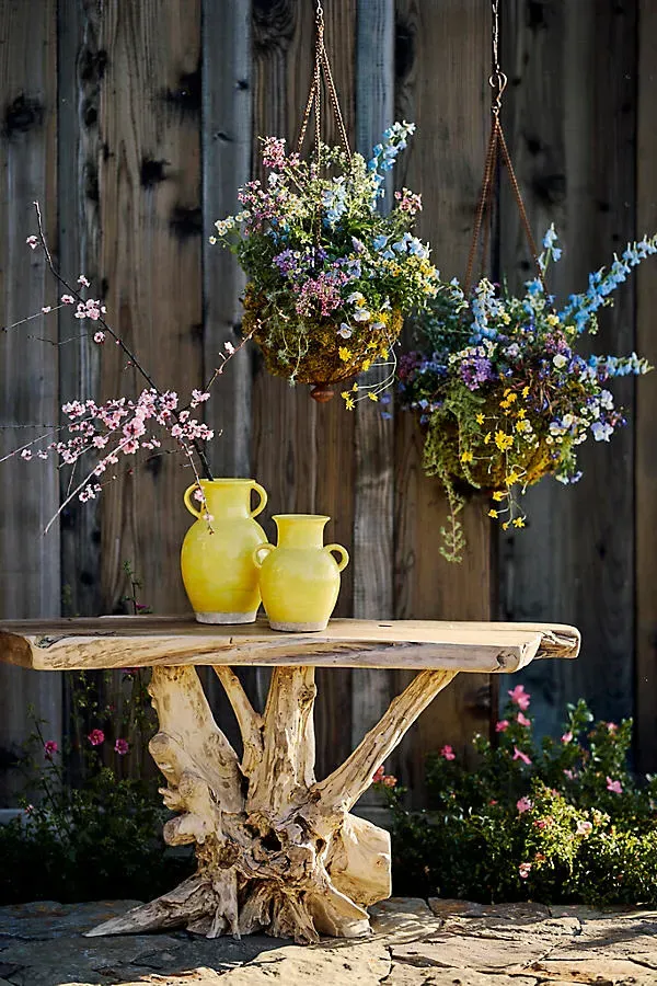 Teak Root Console Table by Anthropologie