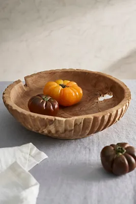 Teak Root Low Serving Bowl - Teak product