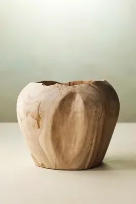 Teak Root Shoulder Planter - Natural, Teak product