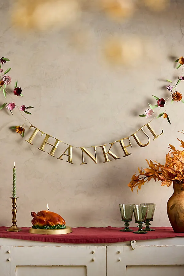 Thankful Iron Garland - Multicolor by Anthropologie