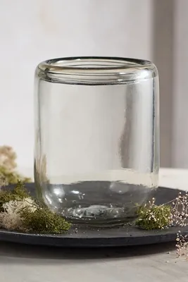 Thick Glass Votive Holder - Clear by Anthropologie, alternate view