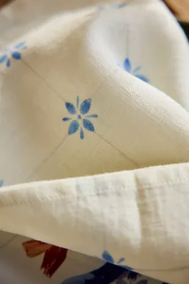 Tilework Linen Napkins Set of 2 - Blue product