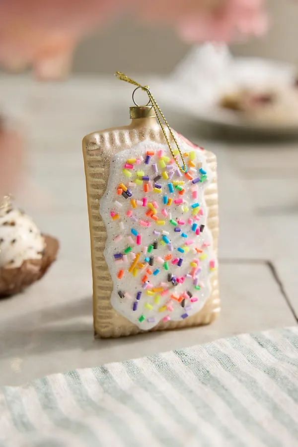 Toaster Pastry Glass Ornament by Anthropologie