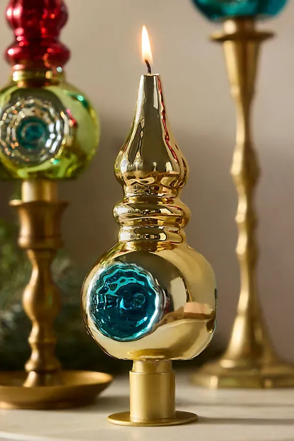 Tree Topper Candle - Gold by Anthropologie