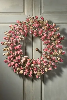 Tulip Iron Wreath - Pink product