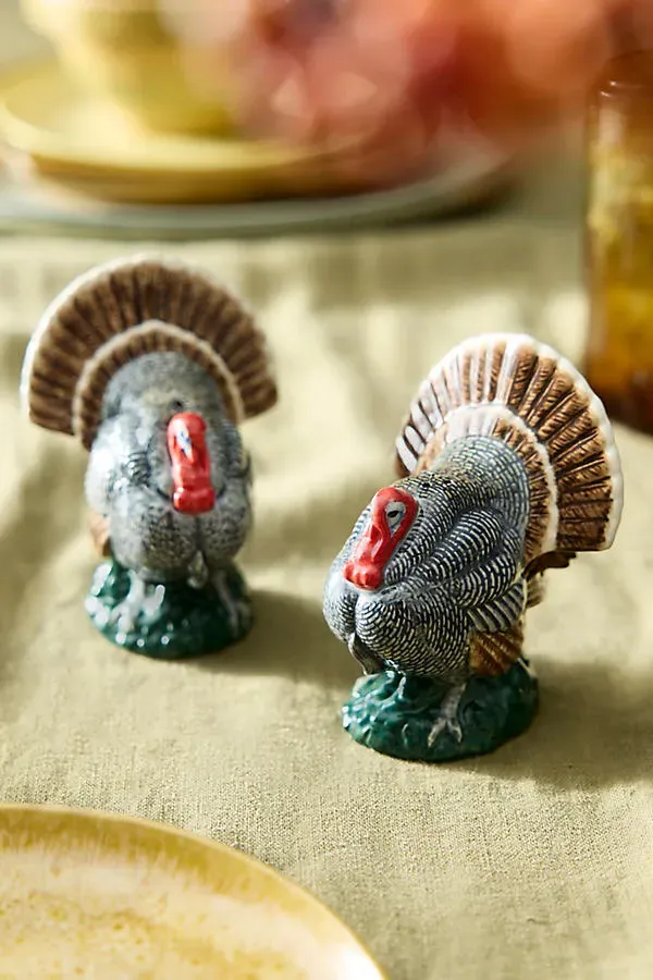 Turkey Stoneware Salt & Pepper Shakers by Anthropologie