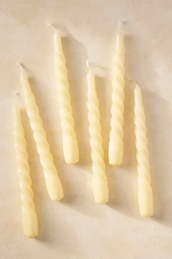 Twisty Tapers Set of 6 - Ivory product