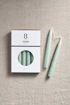 Unscented Taper Candle Set - Blue, Cotton product