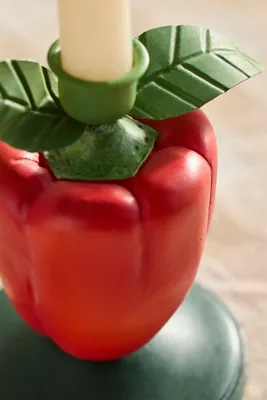 Vegetable Taper Candle Holder - Red product