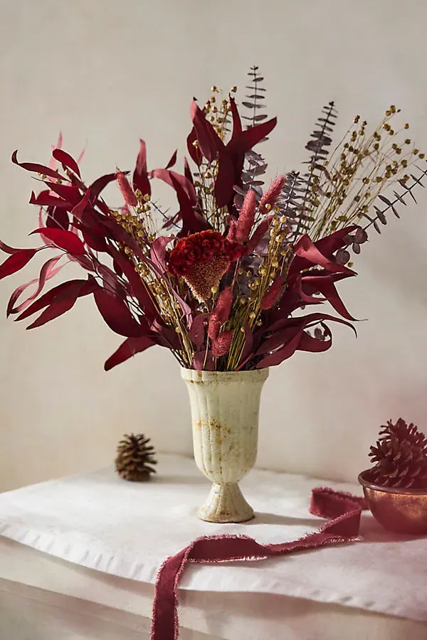 Vermilion Ember Dried Bouquet - Red by Anthropologie