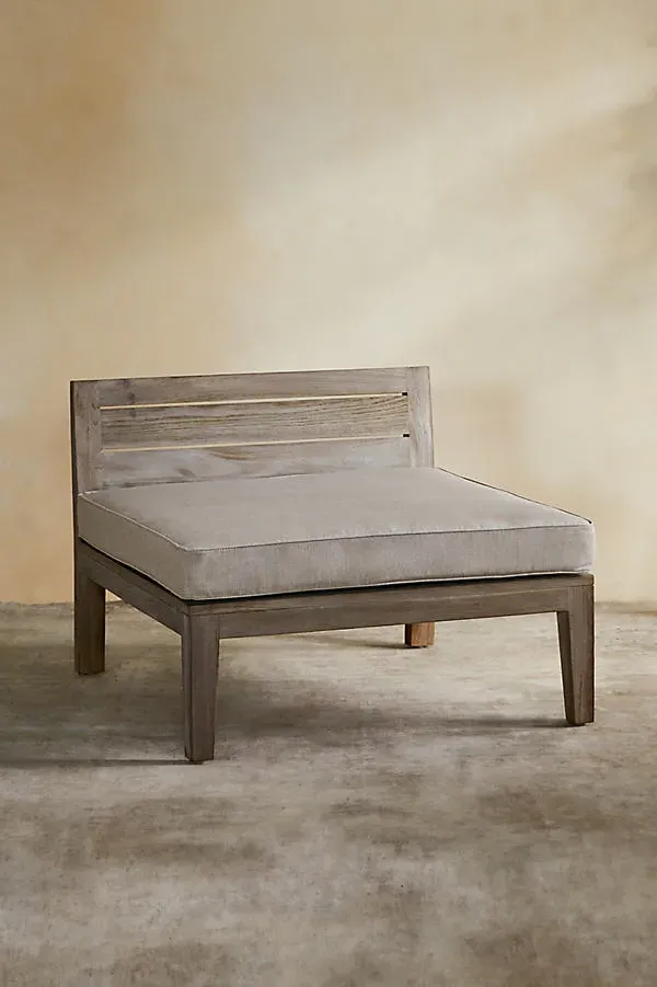 Vista Chair Cushion - Grey, Sunbrella Fabric by Anthropologie