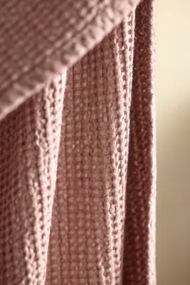 Waffle Linen + Cotton Throw - Pink by Anthropologie, image 2