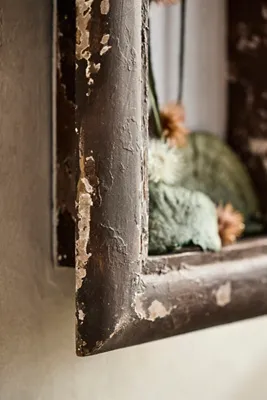 Weathered Rectangle Shadowbox - Brown, Linen by Anthropologie, alternate view