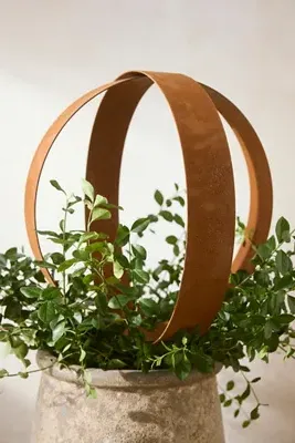 Weathering Steel Banded Sphere - Rust product