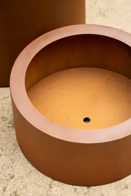 Weathering Steel Cylinder Planter product