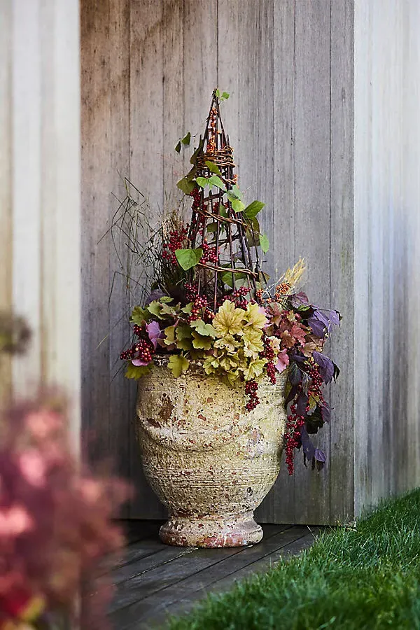 Willow Garden Obelisk - Natural Willow by Anthropologie
