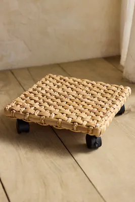 Woven Plant Dolly - Beige, Water Hyacinth product