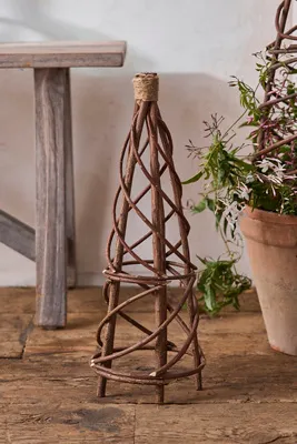 Woven Willow Mini Garden Obelisk 24" - Beige by Anthropologie, image 2