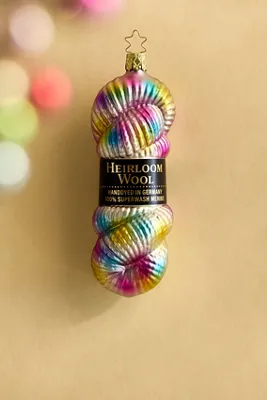 Yarn Skein Glass Ornament - Glass by Anthropologie, alternate view
