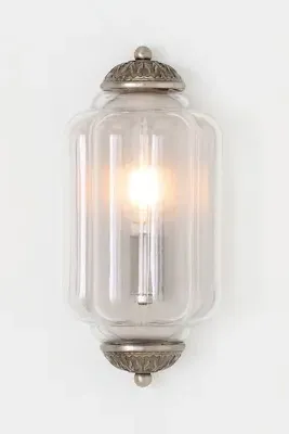 Eloise Scallop Flush Sconce Wall Light - Clear, Milk Glass product