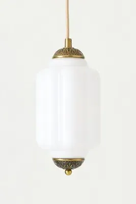 Eloise Scallop Petite Pendant Ceiling Light - Ivory, Milk Glass by Anthropologie, image 2