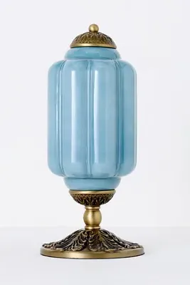 Eloise Scallop Table Lamp - Gold, Milk Glass product
