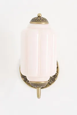 Eloise Scallop Wall Light - Pink, Milk Glass product