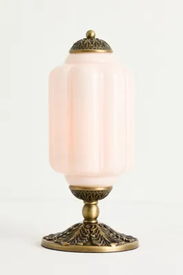 Eloise Table Lamp - Milk Glass, Oiled Brass product