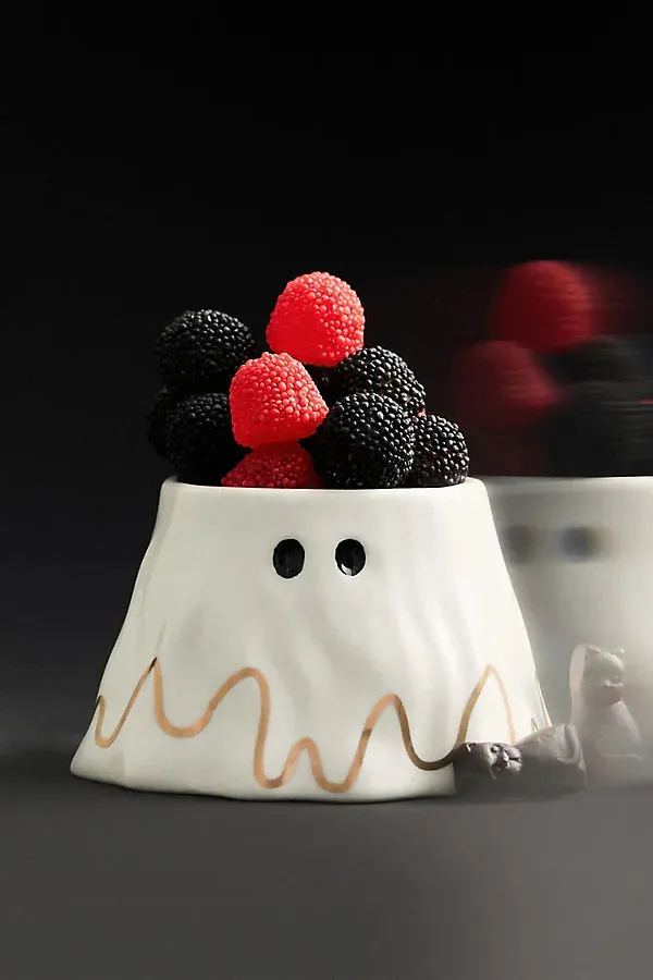 Ghost Nut Bowl - White, Stoneware product