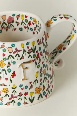 Stoneware Monogram Mug - Ceramic product