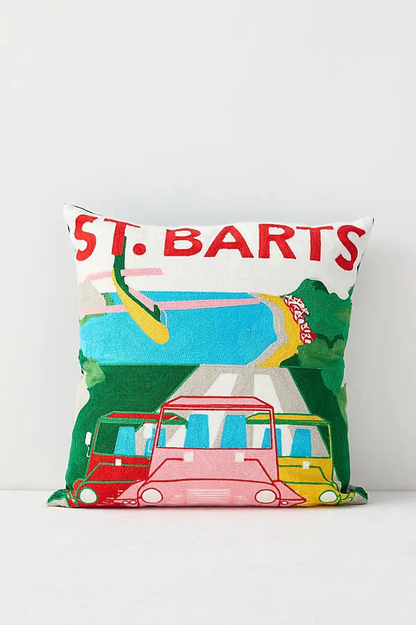 St. Barts Needlepoint Cushion - Cotton, Velvet product