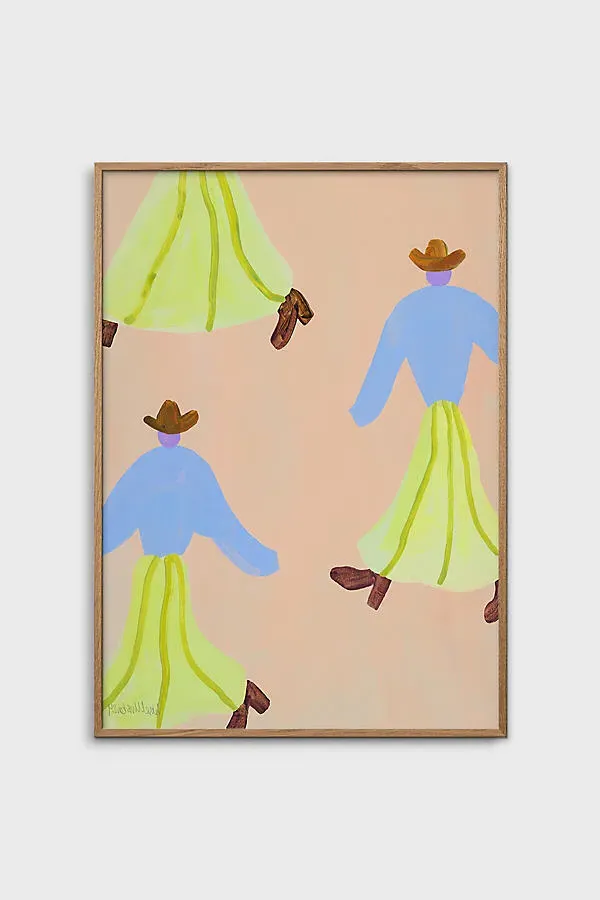 Dancing Cowgirls Wall Art Print - Unframed product