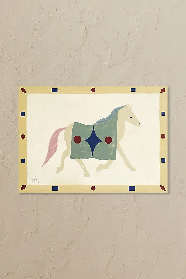 Horse Geometri Wall Art Print product